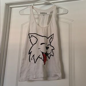 Street wear logo tank top